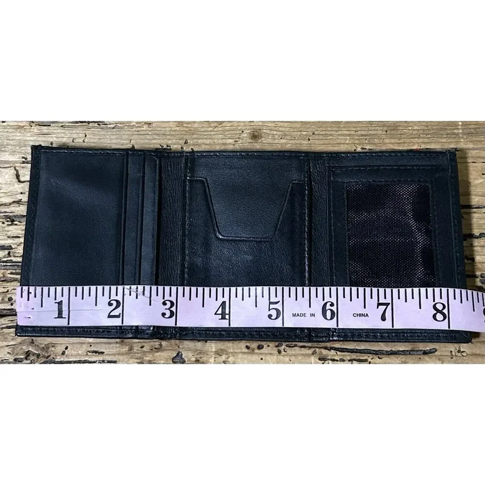 APT. 9 Men’s Black Genuine Leather Card Wallet - NEW￼